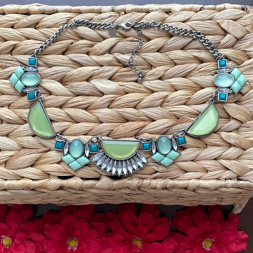 Lia Sophia Art Deco style choker necklace